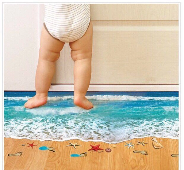 Decal bãi biển 3D