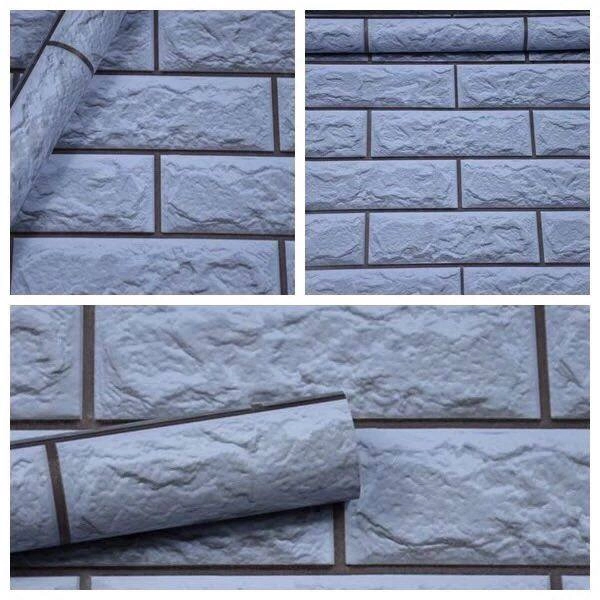 Giấy decal cuộn giả gạch xám 4