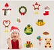 Decal người tuyết Noel và gấu bông