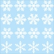 Decal dán tường Bông tuyết 6 cánh lớn (nền trắng đục)