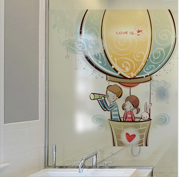 Decal dán kính khinh khí cầu