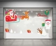 Decal dán tường Quà Noel của người tuyết (nền trắng đục)