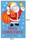 Decal dán tường Ông già Noel và quà giáng sinh 03 (nền trắng đục)