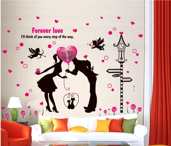 Decal tình nhân bóng bay