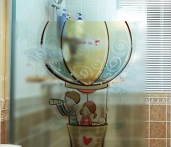 Decal dán kính khinh khí cầu