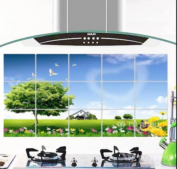 Dán bếp cây xanh size 60x90cm