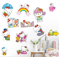 Decal kitty cầu vồng
