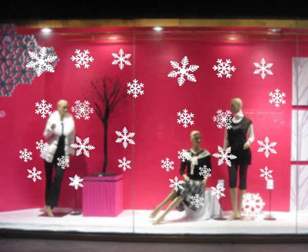 Bông tuyết 5 cánh (nền trắng đục)