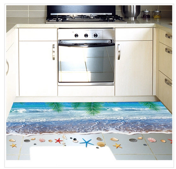 Decal dán tường Sao biển tạo cảm giác 3D