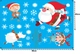 Decal dán tường Ông già Noel trượt tuyết  (nền trắng đục)