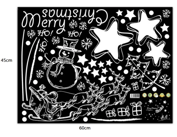 Merry Christmas & sao 5 cánh (nền trắng đục)