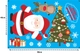 Decal dán tường Ông già Noel đón giáng sinh (nền trắng đục)
