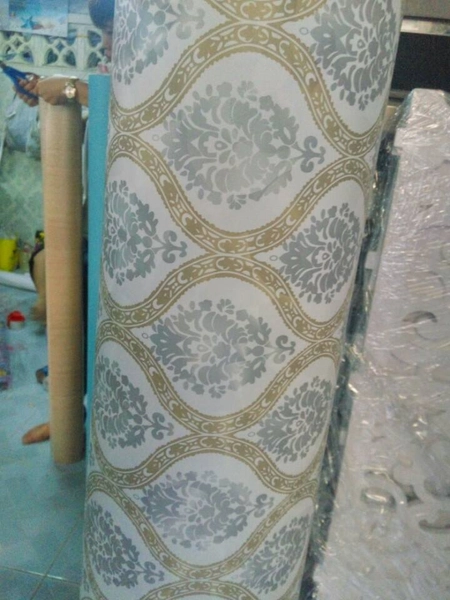 Giấy decal cuộn họa tiết cổ điển khổ 1m2