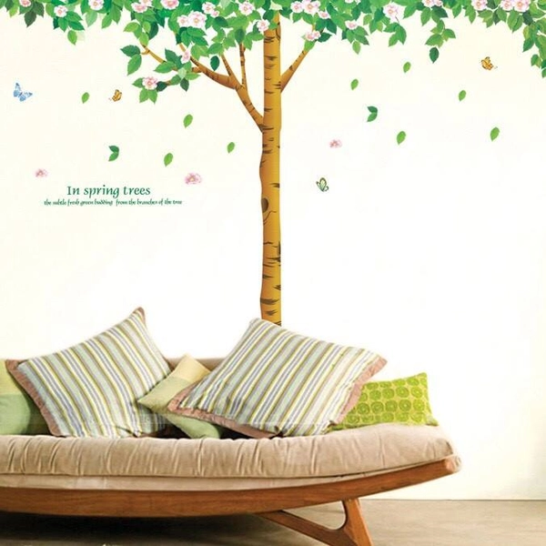 Decal dán tường cây bóng mát 3