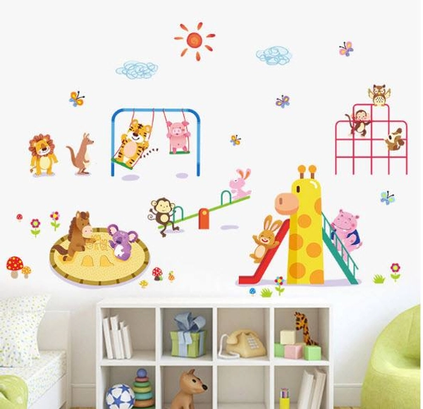 Decal công viên vui nhộn 2 hiệu Zooyoo