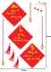 Decal lộc treo may mắn phúc lộc thọ