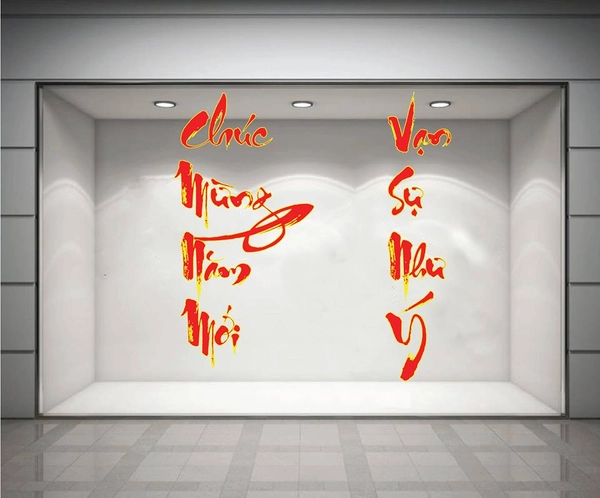 Decal chúc mừng năm mới - vạn sự như ý