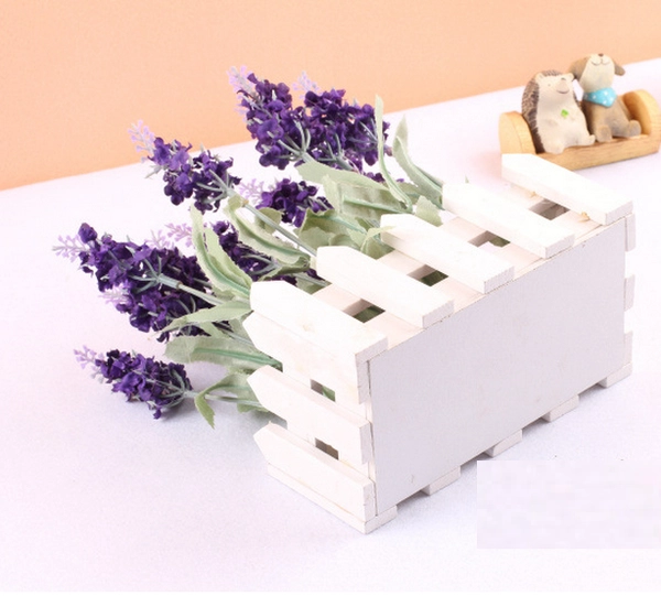 Hàng rào lavender chữ nhật