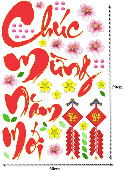 Decal chúc mừng năm mới
