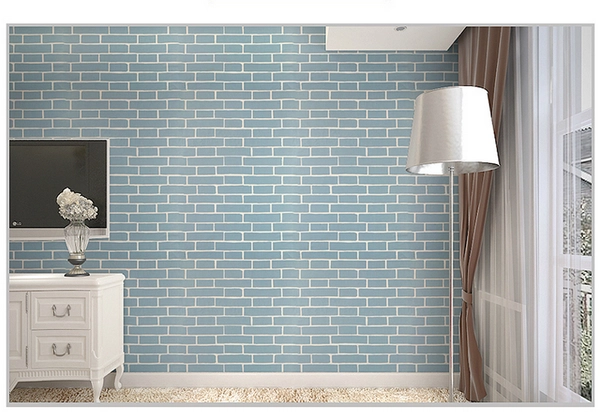 Giấy decal cuộn giả gạch xanh