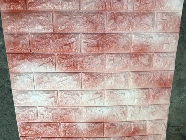 Xốp đá Hàn Quốc màu nâu đỏ pha trắng