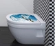 Dán toilet bầu trời xanh