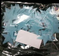 Dạ quang sao xanh  bộ 50 cái