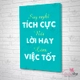 Tranh treo tường suy nghĩ tích cực