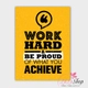 Decal văn phòng work hard