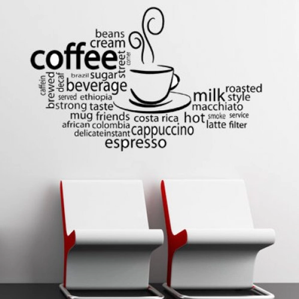 Decal dán tường coffee 9