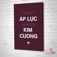 Tranh treo tường không có áp lực không có kim cương