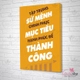 Tranh treo tường tập trung sứ mệnh,hạnh phúc để thành công