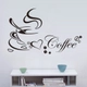 Decal dán tường Coffee