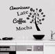 Decal dán tường Coffee 6