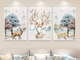 Tranh treo tường hươu nghệ thuật