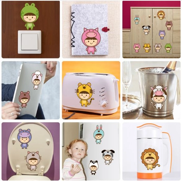 Decal ổ điện cô bé ngộ nghĩnh