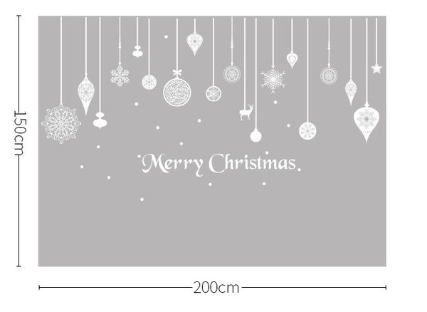 Decal dây treo bông tuyết Noel 2