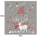 Decal tuần lộc trắng đón Noel 2