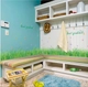 Decal chân tường cỏ xanh 5
