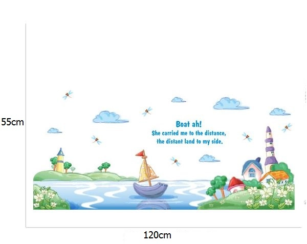 Decal chiếc thuyền cổ tích