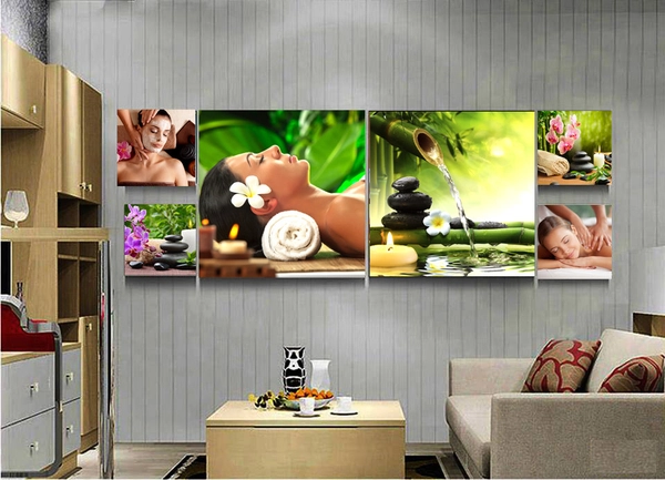 Tranh Treo Tường Spa Massage Chăm Sóc Dưỡng Da Thư Giãn