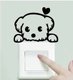 Decal ổ điện cún lười