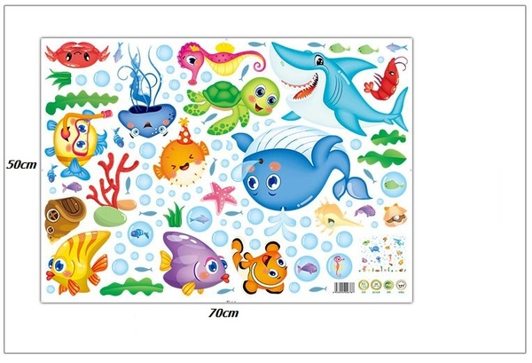 Decal cá heo xanh và các bạn 3