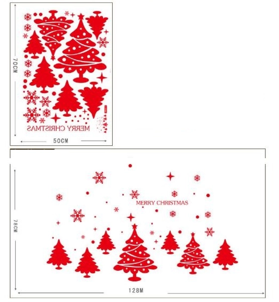 Decal Merry Christmas và cây thông Noel 2