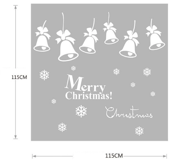 Decal chuông Noel 2 size to