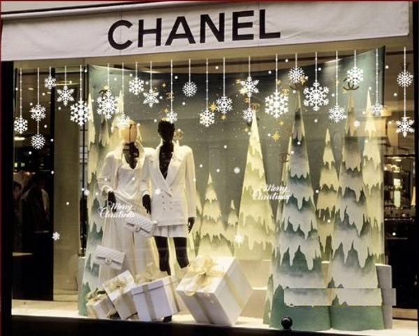 Decal dây treo bông tuyết Noel 3