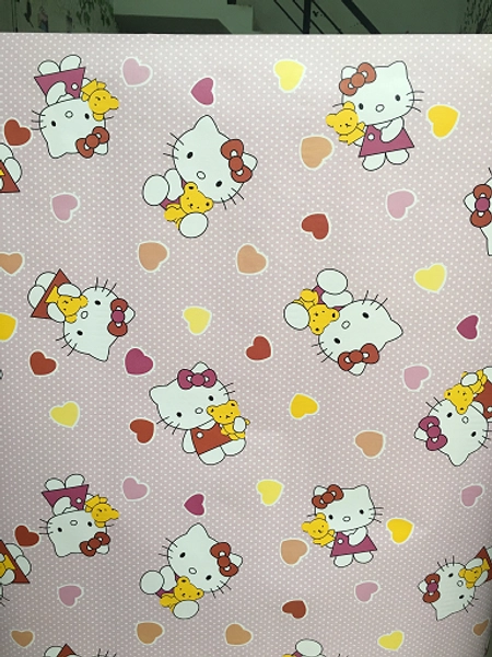 Giấy decal cuộn hello kitty hồng 1