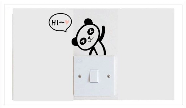 Decal ổ điện gấu trúc 3