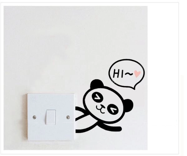 Decal ổ điện gấu trúc 3