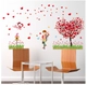 Decal cây trái tim tình yêu 2
